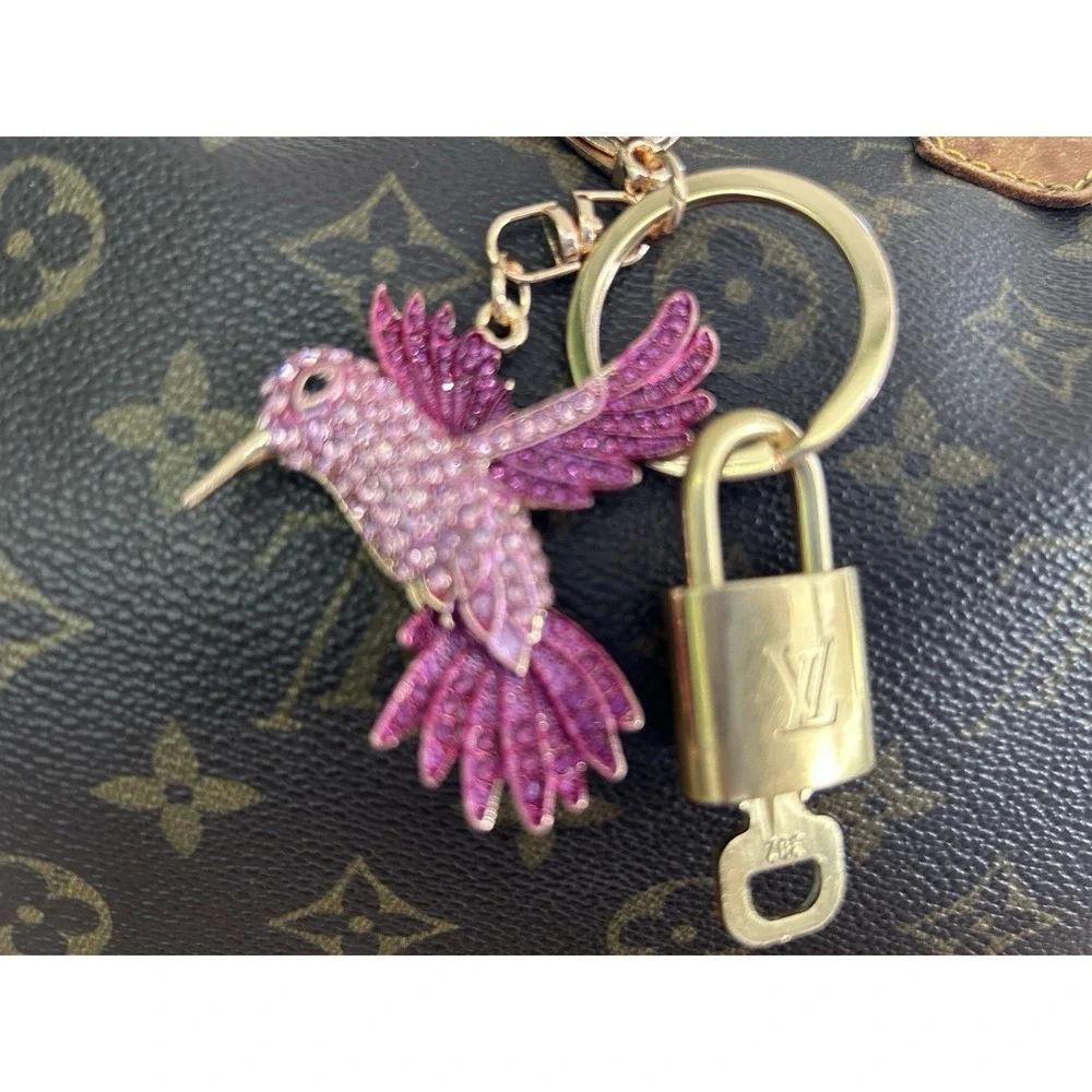 100% Auth Louis Vuitton Lock & Key with unbranded Bagcharm, Keycharm, Keychain